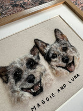 Load image into Gallery viewer, Felt Pet Portrait (Two Pets)