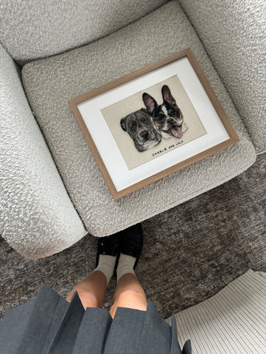 Felt Pet Portrait (Two Pets)