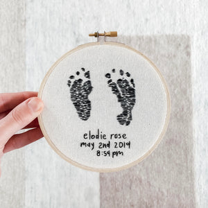 Footprints Embroidery